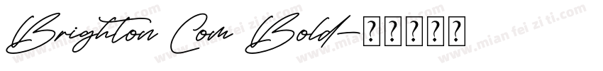 Brighton Com Bold字体转换